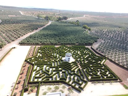 Vista aérea del Laberintus Park, en la localidad malagueña de Humilladero.