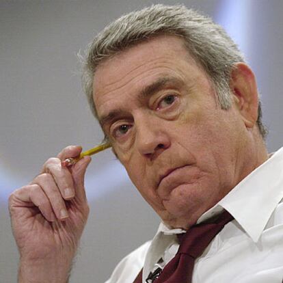 Dan Rather, presentador del principal informativo de la cadena estadounidense CBS, en 2001.