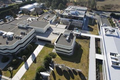 Vista aérea de las instalaciones de CRTVG en Santiago de Compostela.