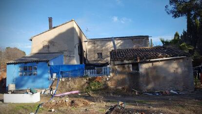 Vivienda de Ontinyent en cuyo incendio han fallecido dos beb&eacute;s. 