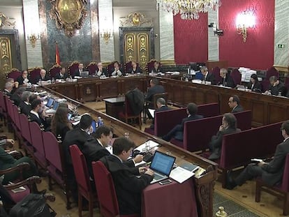 Sala del judici al procés al Tribunal Suprem. 