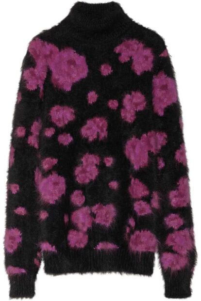 Jersey negro con estampado floral en tonos rosa de Michael Kors (1120 euros).