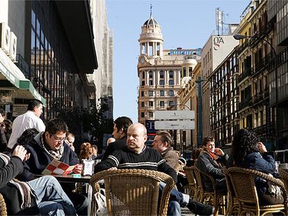 Terrazas en diciembre en Madrid