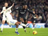 Semenyo, durante el partido de este sábado.