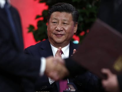 Xi Jinping, presidente de China, durante un acto en Santiago de Chile, en noviembre de 2016. 