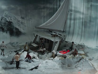 Escena de la obra 'S 62° 58’, W 60° 39’'.