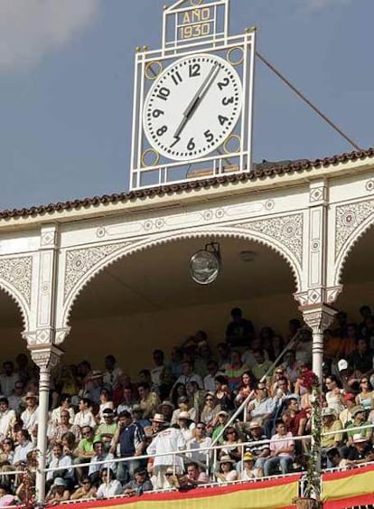 Andanada debajo del reloj, en la plaza de Las Ventas.