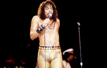 Rick James, durante un concierto en Merrillville, Indiana, en 1983. 