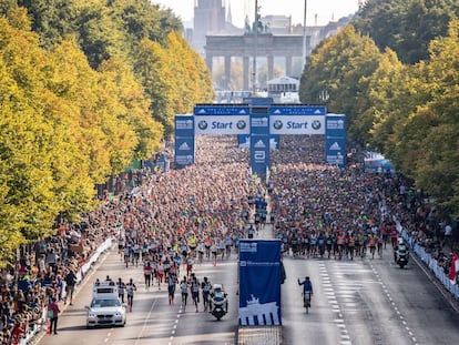 Pistoletazo de salida del maratón de Berlín de 2019