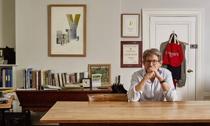 Alan Rusbridger, em seu escritório de Oxford.