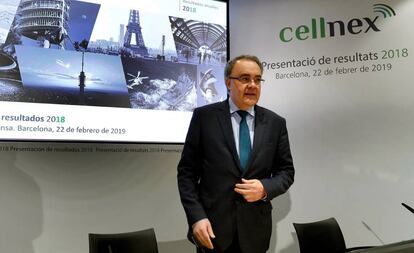 El consejero delegado de Cellnex, Tobías Martínez. 