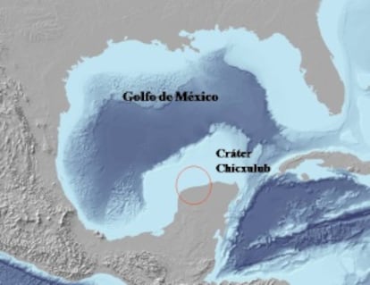 Localización geográfica del cráter.