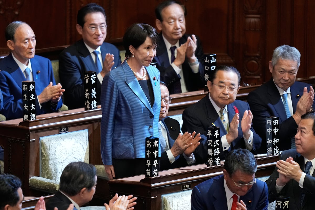 Sanae Takaichi hace historia al convertirse en la primera mujer al frente del Gobierno en Japón