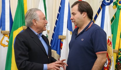 Temer e Rodrigo Maia.