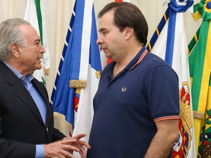 Temer e Rodrigo Maia.