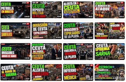 Títulos de vídeos en YouTube de Estrategias Militares.El País