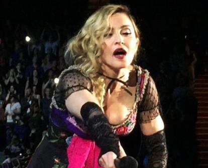 Madonna, en uno de los conciertos de su actual gira, 'Rebel Heart Tour'.