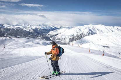 Pista de esquí en Baqueira Beret (Lleida). 