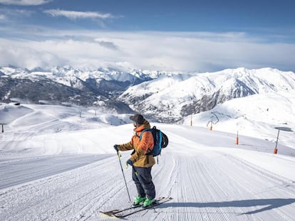 Pista de esquí en Baqueira Beret (Lleida). 