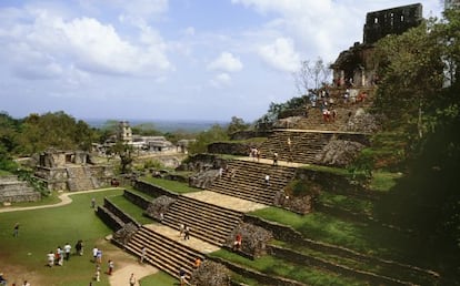 Ruinas de Palenque, en la orilla mexicana del r&iacute;o Usumacinta. 