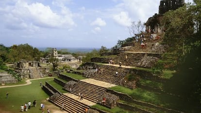 Ruinas de Palenque, en la orilla mexicana del r&iacute;o Usumacinta. 