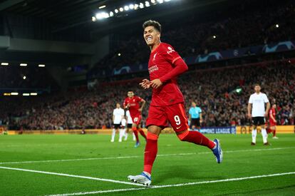 Firmino celebra un gol al Benfica en la pasada edición de la Champions.