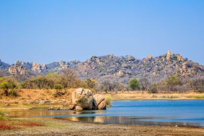 Las grandes rocas (kopjes) en el Parque Nacional de Matobo, Zimbabue.