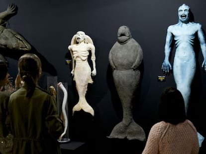 Algunos de los maniqu&iacute;es exhibidos en la muestra dedicada al programa de televisi&oacute;n &#039;Cuarto Milenio&#039;.