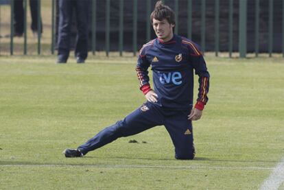 David Silva, con la selección española en Sudáfrica.