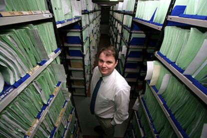 Christophe Sougey, gerente de Plimpton 322, en su almacén.