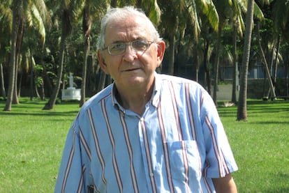 Santiago de la Fuente García, en 2008, en el Colegio Manresa-Loyola de Santo Domingo.