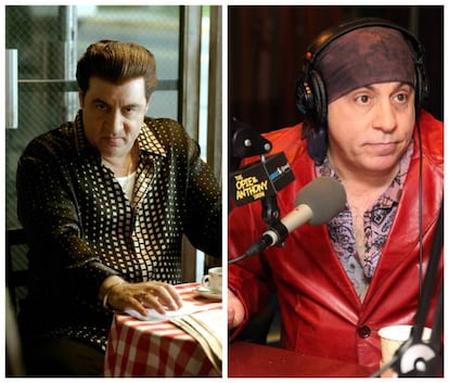 <strong>Quién era en la serie.</strong> Silvio Dante era el elegante consejero de Tony Soprano. Un papel que le viene que ni pintado a Steven Van Zandt, también conocido musicalmente como Little Steven. Mírale bien. Sí, es el guitarrista de la E Street Band de Bruce Springsteen.
<strong>Cómo le ha ido.</strong> Cuando terminó la serie, vio crecer su popularidad, y aprovechó para crear el programa musical de radio 'Little Seven Underground Garage'. Además, entre 2012 y 2014 protagonizó su propia serie: 'Lilyhammer', donde encarna al mafioso Frank Tagliano. Y, por supuesto, sigue tocando con Springsteen.