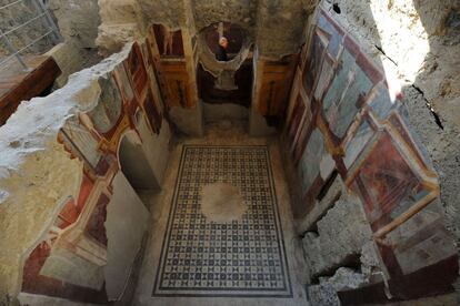 Mosaicos y frescos de la casa Criptoporticus.