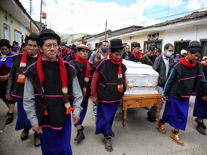 Servicios fúnebres del líder social Jesús Antonio Montaño, asesinado en 2022