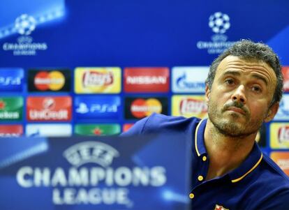 Luis Enrique, a l'Olímpic de Roma.