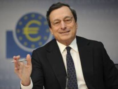 En la imagen, el presidente del Banco Central Europeo (BCE) Mario Draghi. EFE/Archivo