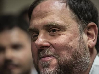 El exvicepresidente de Cataluña y líder de ERC, Oriol Junqueras. 