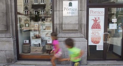 Una de las tiendas de Pórtico en el centro de Vigo