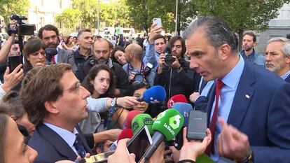 El alcalde de Madrid, José Luis Martínez- Almeida, se enfrenta a Vox tras boicotear un minuto de silencio contra la violencia machista.