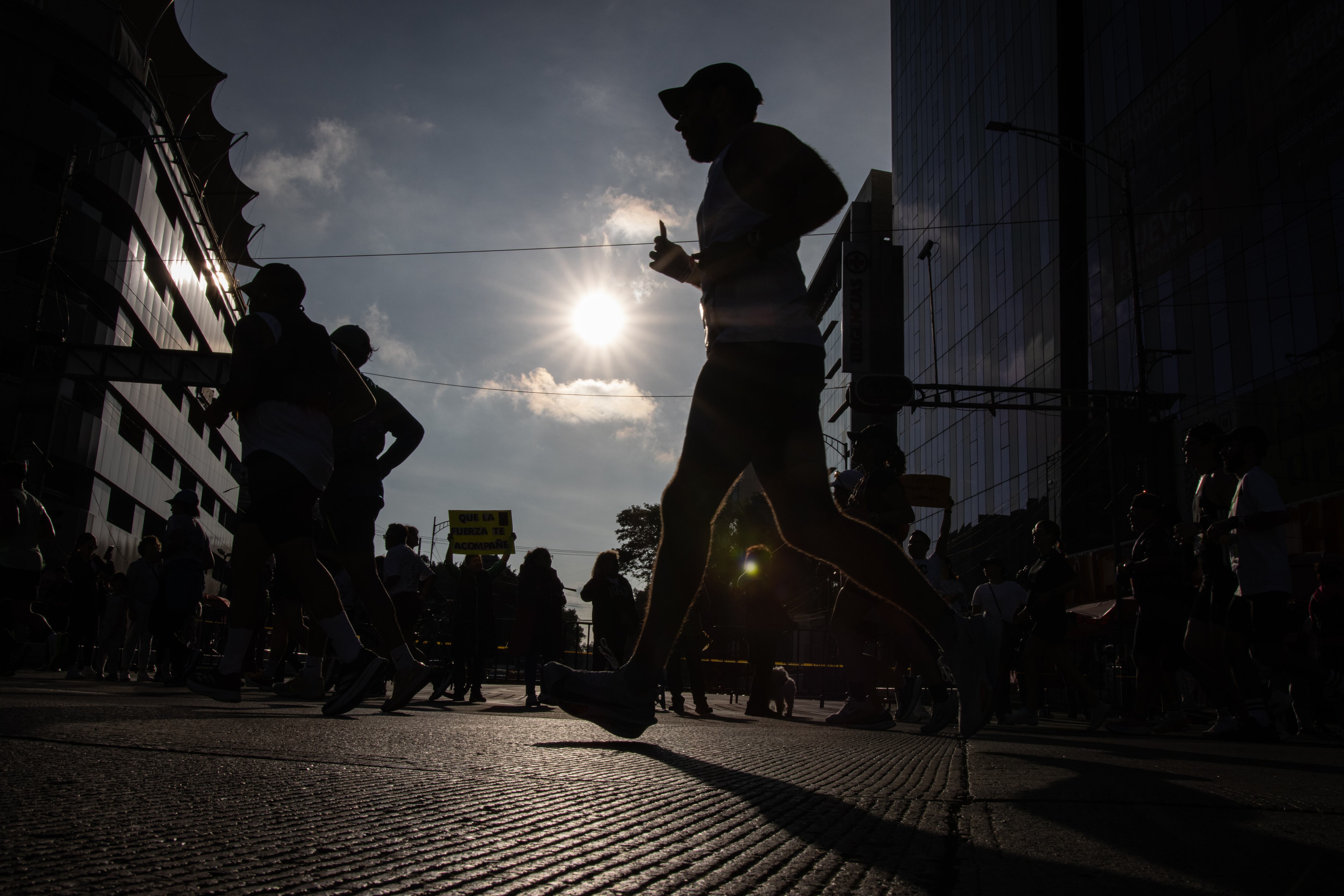 Corredores en un maratón en Ciudad de México, el 31 de agosto de 2025.