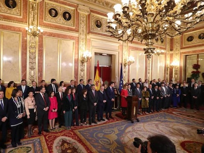 Sessió solemne de les Corts en el 41è aniversari de la Constitució.