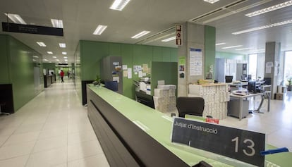 Oficinas del juzgado número 13 de Barcelona.