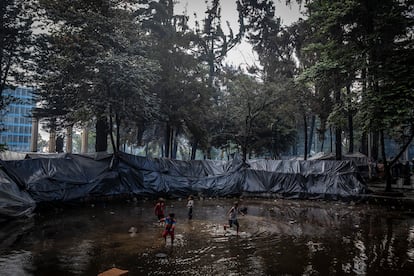 Los habitantes del campamento demandaban de atención del Gobierno nacional y distrital en salud, educación y vivienda.