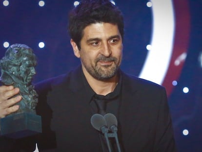 Cesc Gay recibe el Goya al mejor director. 