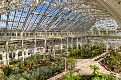 Unas 50.000 plantas viven en los <a href="https://www.kew.org/" target="">Reales Jardines Botánicos de Kew</a>, al sudoeste de Londres. Es un centro puntero internacional en la investigación botánica, declarado patrimonio mundial, y también un foco turístico muy atractivo para los visitantes. El jardín de plantas carnívoras, el mediterráneo, el de bambú, uno para los niños, uno de roca, otro de hierba, uno más japonés (en la foto la restaurada Casa Templada), todos conviviendo con estructuras icónicas como la Gran Pagoda. En sus 120 hectáreas hay varios invernaderos, de especies alpinas, o de frutas y vegetales comestibles; el más grande de ellos, el de la Princesa de Gales, permite viajar del desierto a los trópicos a través de diez zonas climáticas diferentes.