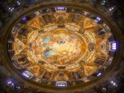 La cúpula de la iglesia de San Antonio de los Alemanes, en Madrid.