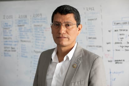 Harvey Colchado, coronel de inteligencia de la Policía Nacional de Perú, el 13 de febrero de 2025 en Lima.