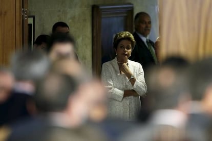 Dilma Rousseff, en Brasilia, el viernes.