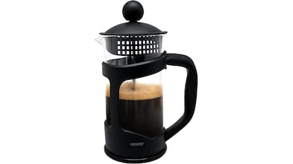 Cafetera de prensa francesa.
