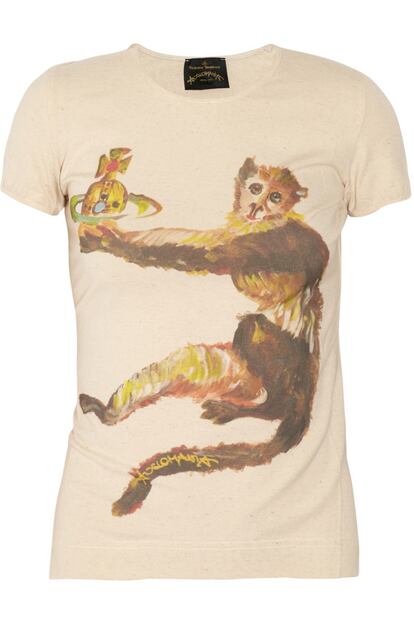 Camiseta 'Anglomonkey' de Vivienne Westwood, en Net-a-porter, va perfecta con unos vaqueros (79 euros).